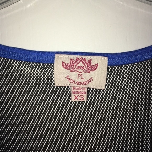 Pink Lotus Blue & Black Workout Shirt - Picture 5 of 5